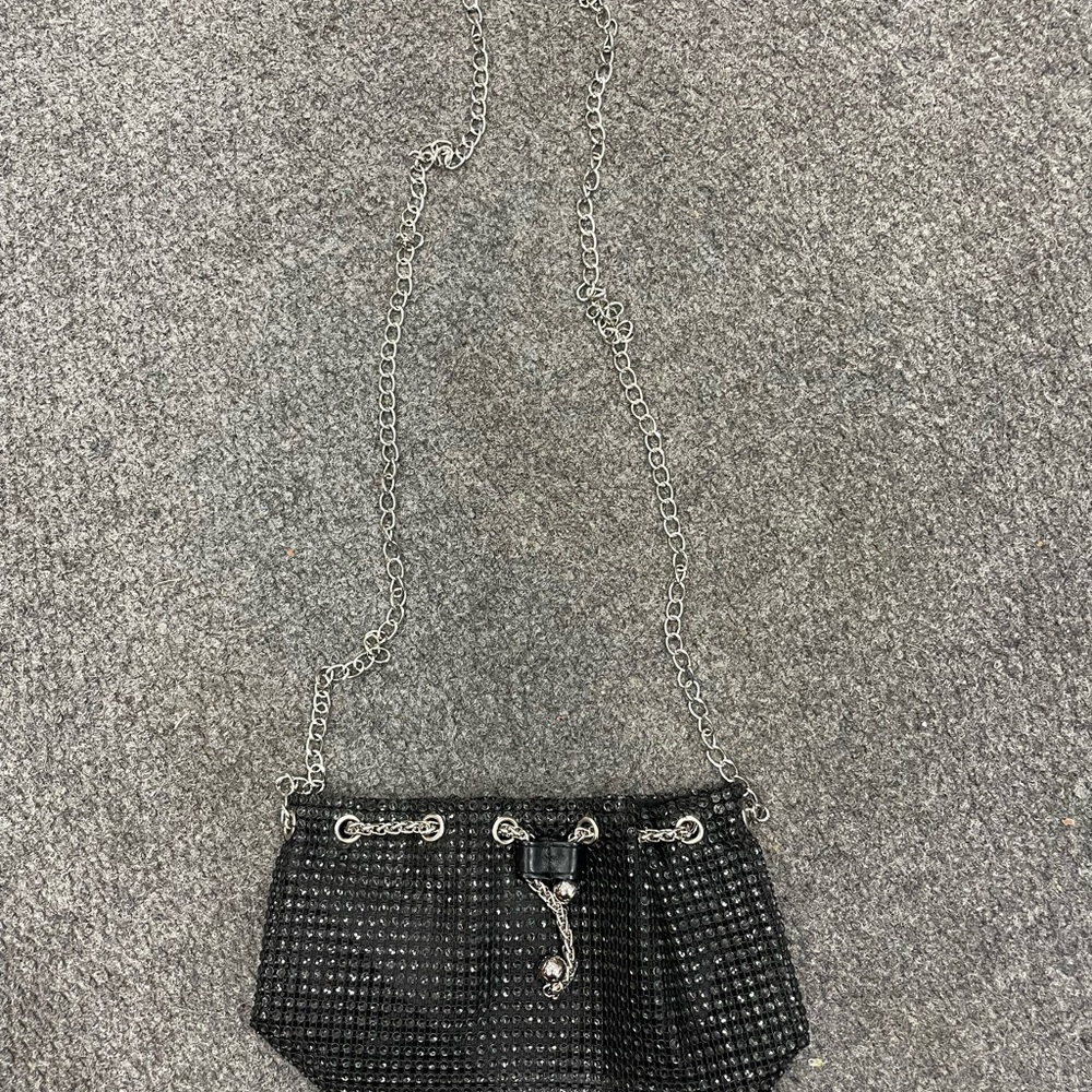 Elegant Black Chain Shoulder Bag